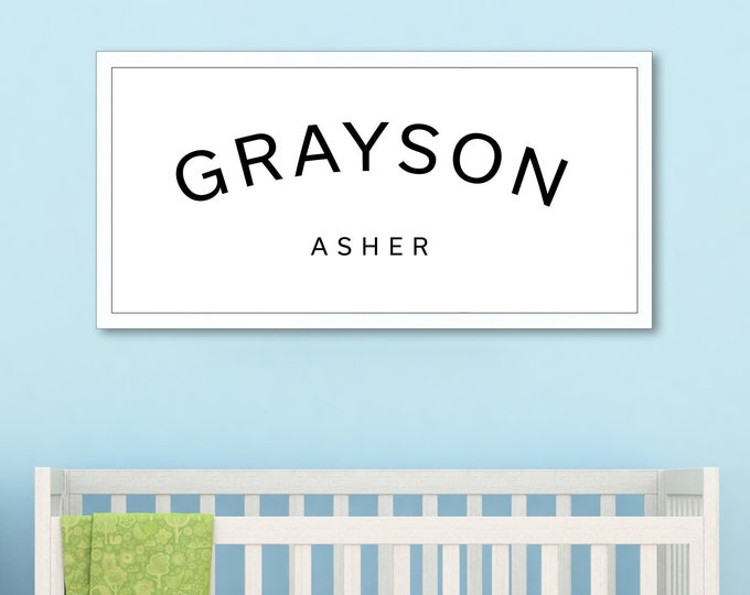 Name sign for nursery-baby name sign-baby room name sign-with baby name-gift for newborn-gift for new baby-new girl-new boy-baby room décor