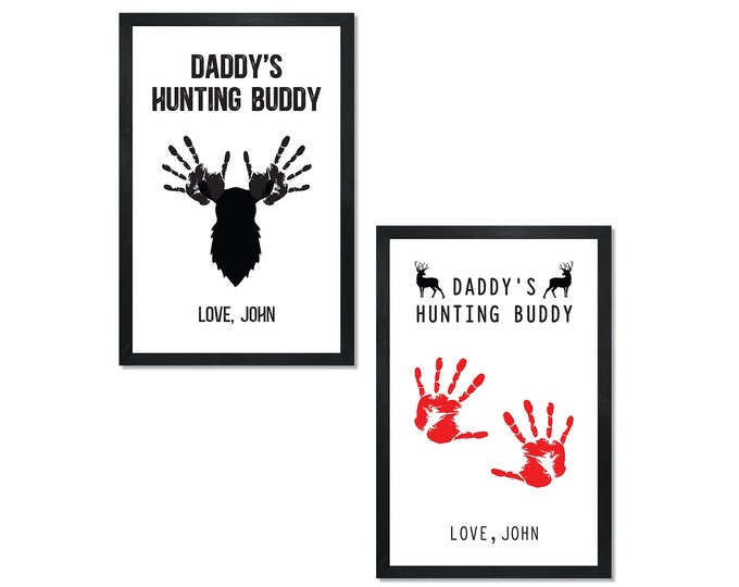 Personalized childs handprint sign-Handprint art DAD Father's Day gift-daddy-Father's Day Wooden Sign-DIY Handprint Sign-Gifts for Grandpa