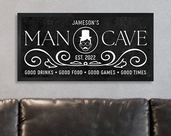 Man cave signs-personalized man cave sign decor-custom bar sign-Father's day gift-pub sign-garage man cave-groomsman gift-home bar