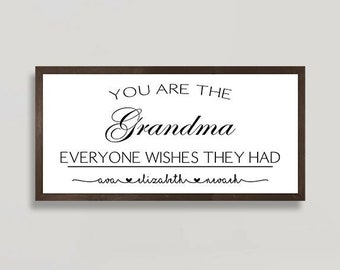 Personalized gift for Grandma Sign-grandchildren names sign-Gift for Nana Sign-Personalized Gifts for Mimi Gift