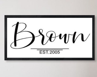 Personalized family sign wood-family name sign-family name wood sign-anniversary gift-farmhouse sign-family farmhouse-established