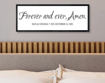 Wedding gifts personalized-master bedroom decor-master bedroom sign-reception decor-wall art-newlyweds-wedding photo prop