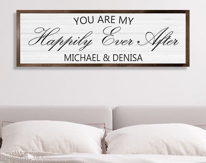 Master bedroom sign-couples gift for over bed-bedroom wall sign-master bedroom wall decor-wedding gifts sign