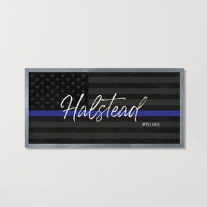 Police Academy Graduation Gifts-Thin Blue Line Sign-Law Enforcement Gifts-Police Officer Gifts-Law Enforcement sign-patriotic