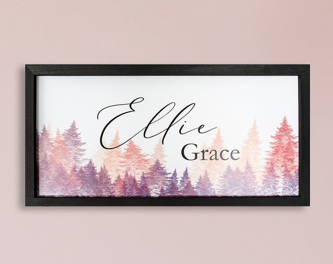 Baby name sign-Nursery sign-above the crib sign-above the crib decor,Baby's room decor-new baby gift-nursery wall art-nursery decor-girl-boy