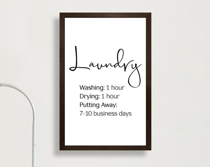 Laundry room wall sign-laundry room wall decor-farmhouse style sign-laundry wood sign-wall sign-washing drying putting away