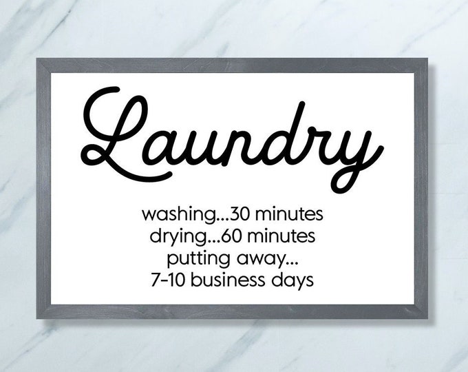 Laundry room wall sign-laundry room wall decor-farmhouse style sign-laundry wood sign-wall sign-washing drying putting away