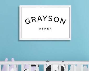 Baby name sign for nursery-Personalized Name wall sign-Wall art for Nursery-wall decor-Kids room sign-Nursery sign baby