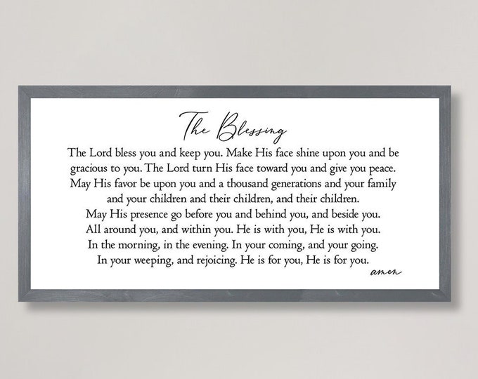 The blessing kari jobe-May his favor be upon you sign-The blessing sign-scripture wall decor-scripture signs