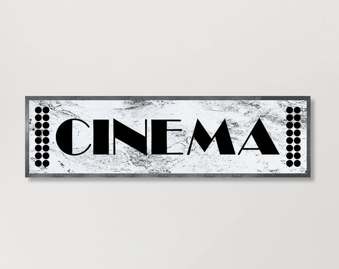 Cinema wall art-home theater sign-tv room wall decor-theater room decor-cinema signs-theater lounge-movie room art