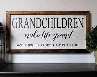 Grandchildren are Blessings from Above Wood Sign,Grandparent Gift,Grandma Gift Idea,Grandchildren Quote
