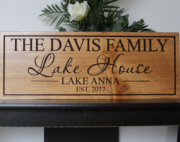 Lake Signs Outdoor Taylorsigns Custom Lake House Sign Signs Decor Personalized