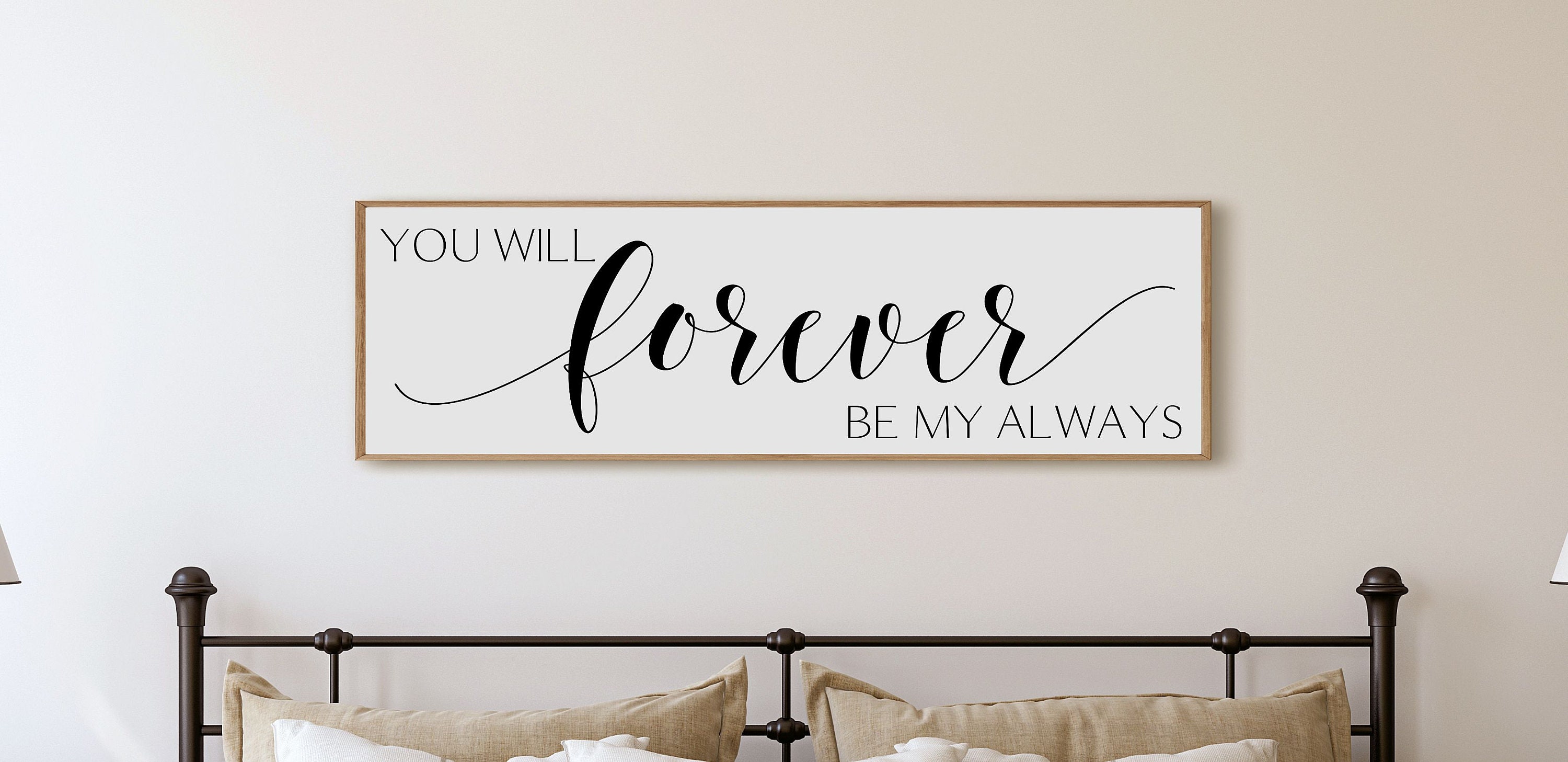 You will forever be my always sign-bedroom wall decor over the bed ... - Il Fullxfull.2250990307 Lvb7