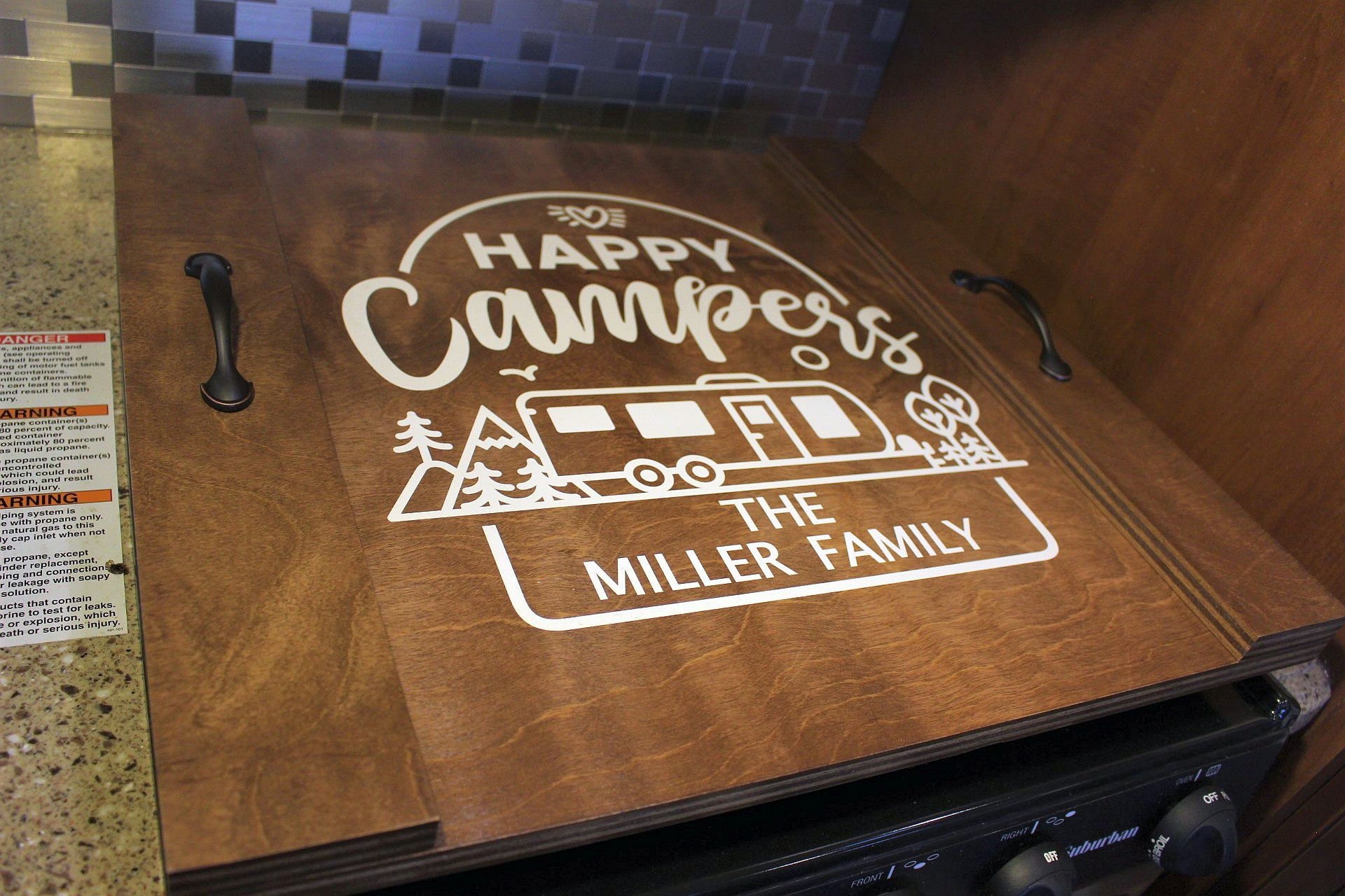 Camping stove covercamper noodle boardcamper stovetop covercamper