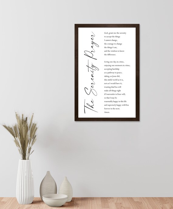 Serenity prayer wall art deals