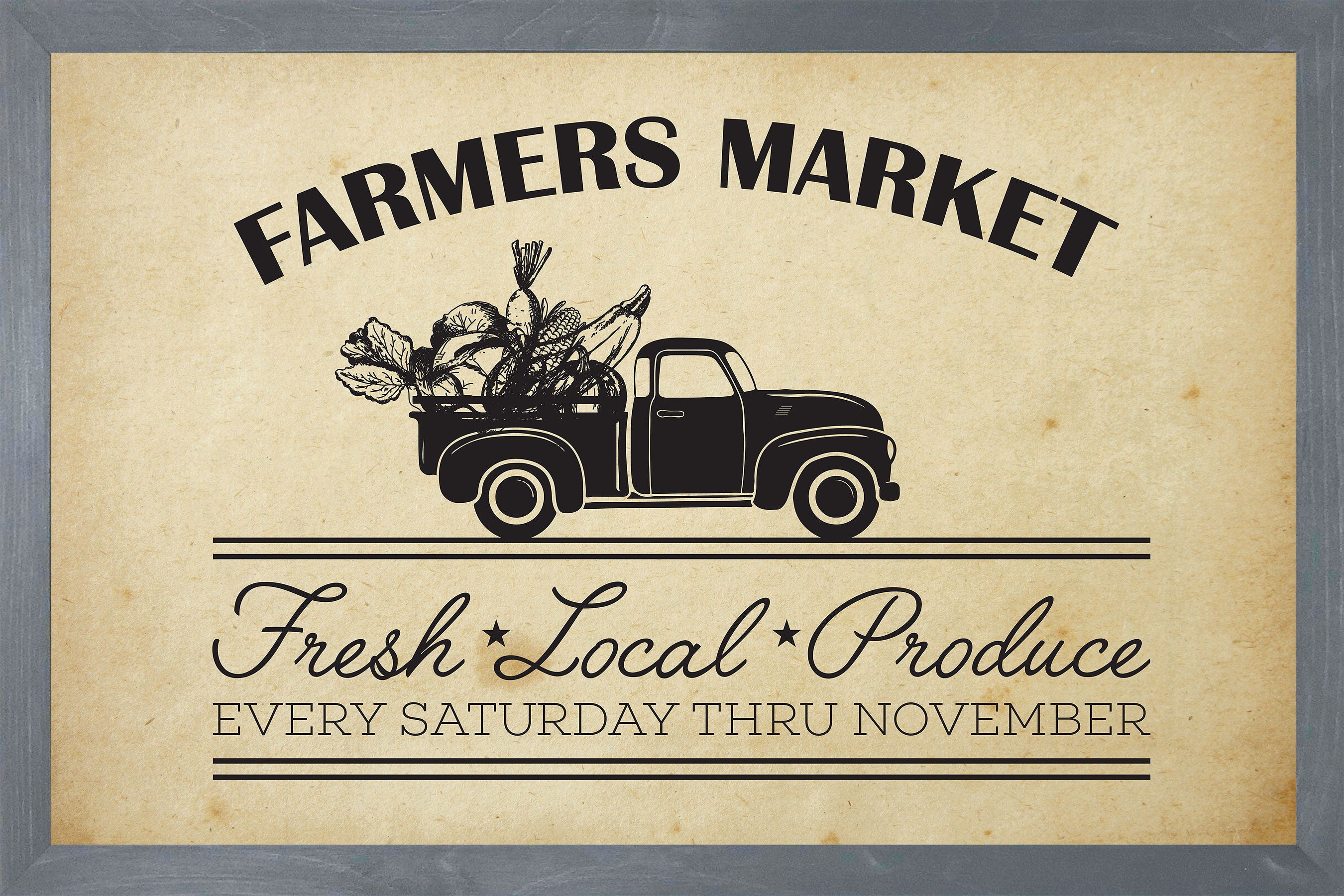 Farmers Market Sign