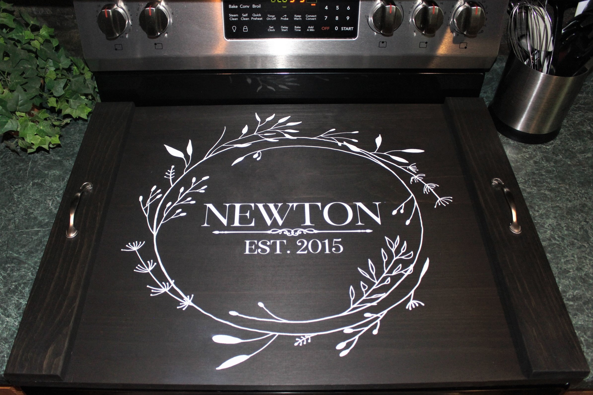 Noodle Board Stove Covers (Ebony Black)