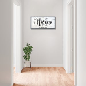 Family name sign-wall decor-last name-for the home-personalized living room-family sign large-Family gift-parents gift-home-gift for wife image 3