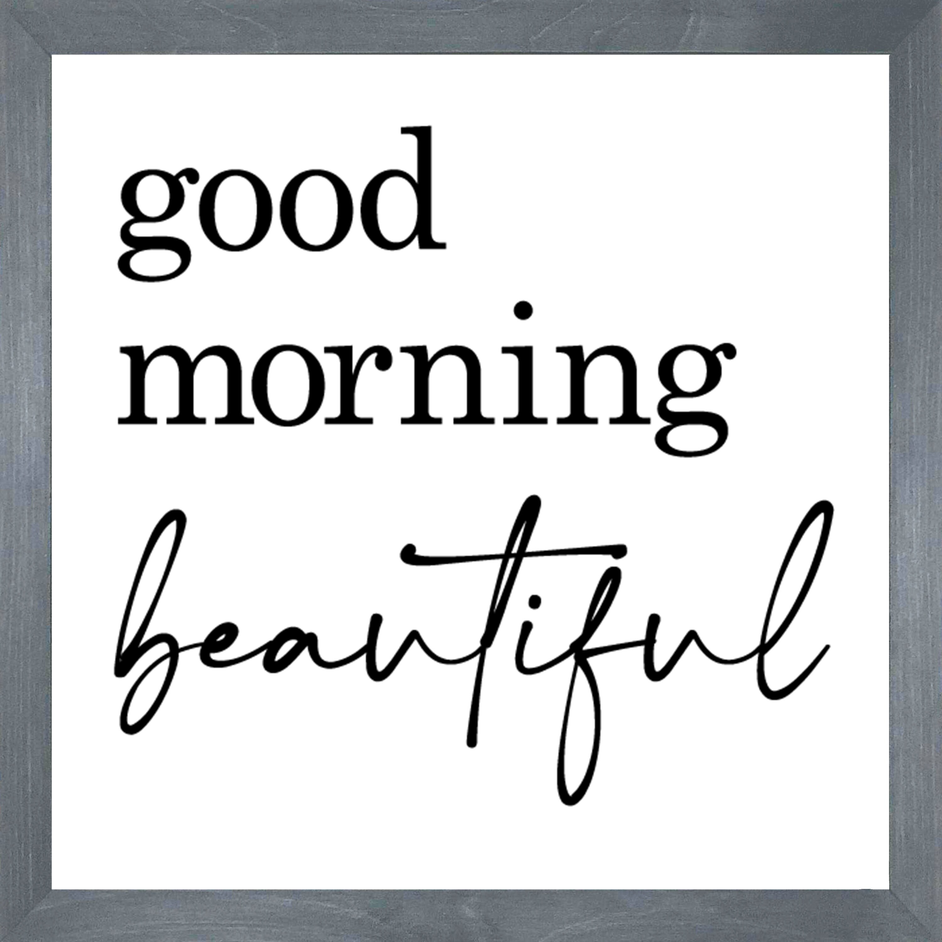 Good morning beautiful hello handsome signsfor bedroommaster bedroom