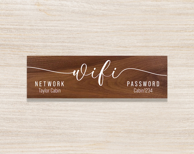 Custom wifi password sign office-internet sign-Wifi Wood Sign-Wifi sign-wifi password sign for home-wifi password sign for guest room