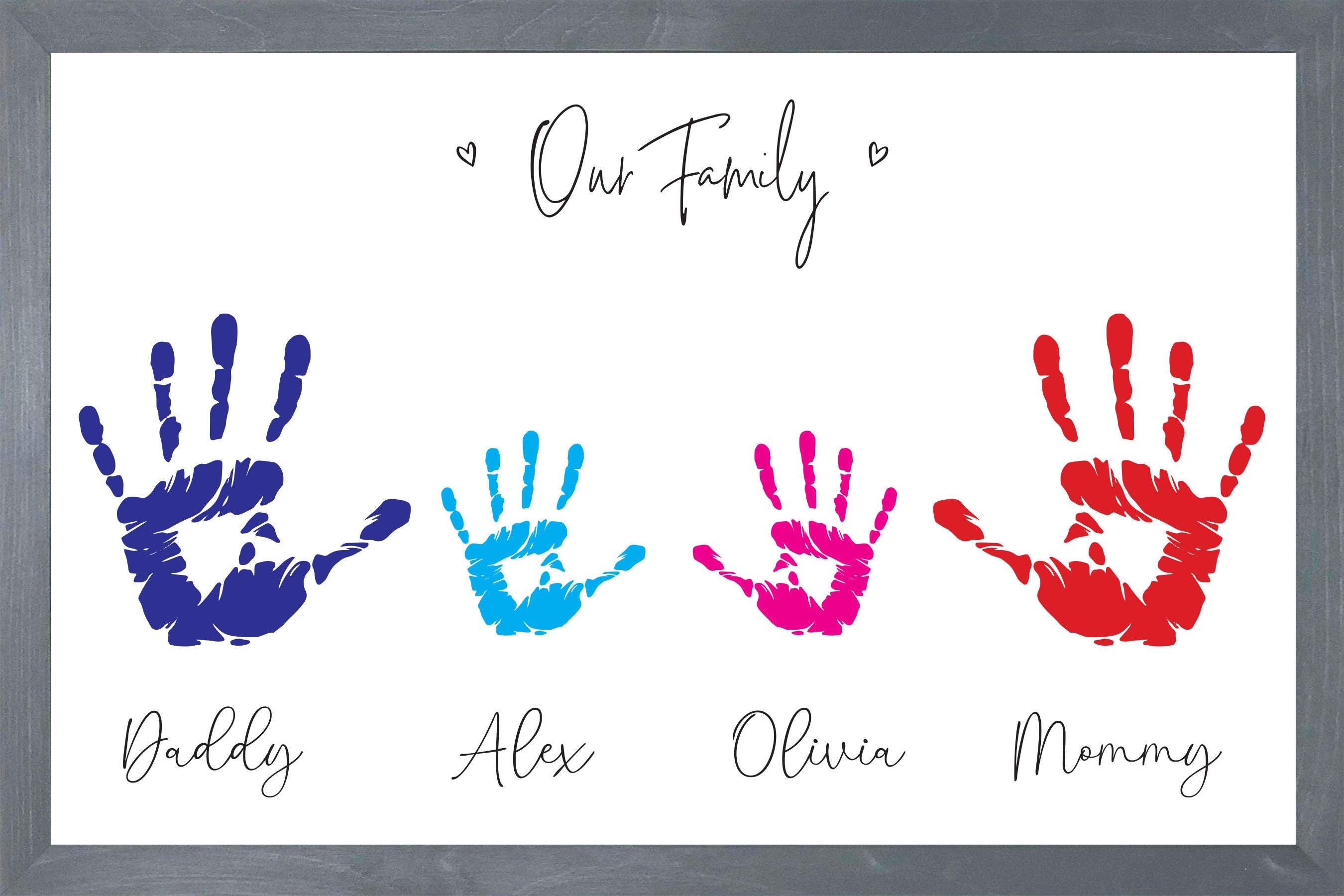 Family handprint art deals