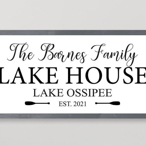 Personalized Lake House Sign Custom Lake House Decor Etsy Canada