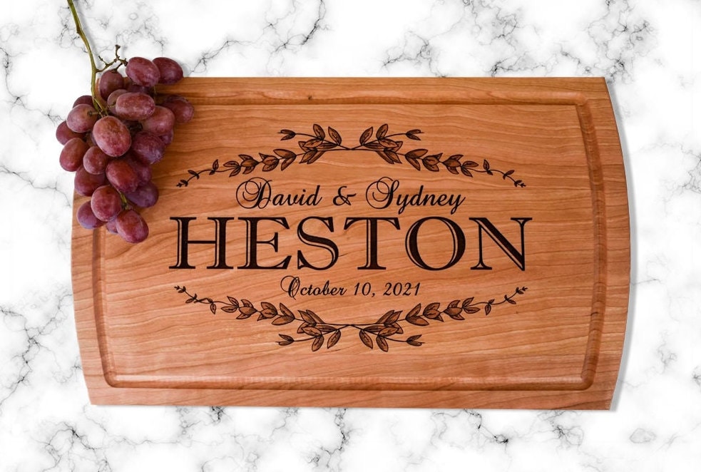 Personalized Cutting Board • Wedding Gift • Engagement • Gifts for