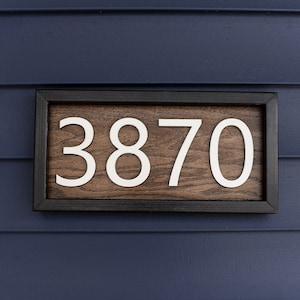 Plaque indiquant les numéros de maison Plaque d'adresse pour maison Plaque d'adresse horizontale Plaque de numéros de maison Plaque de numéros d'adresse Plaque de numéros d'adresse de maison image 4