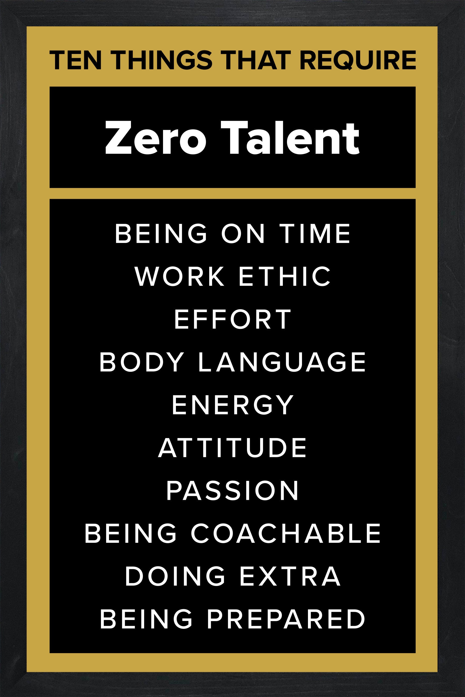 Ten things that require zero talent sign-office sign-zero talent sign