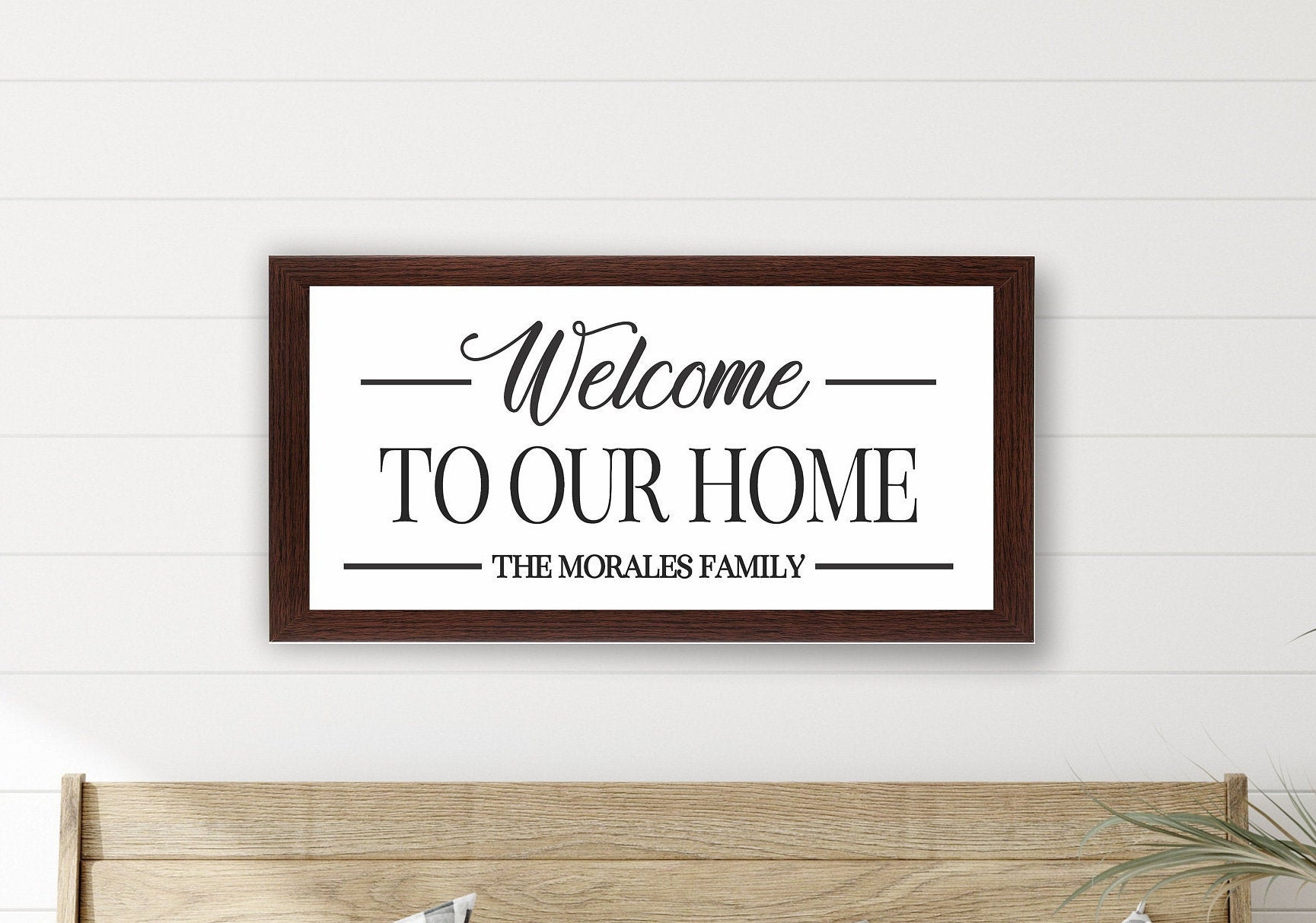 Personalized signwoodfoyer decor to our home sign