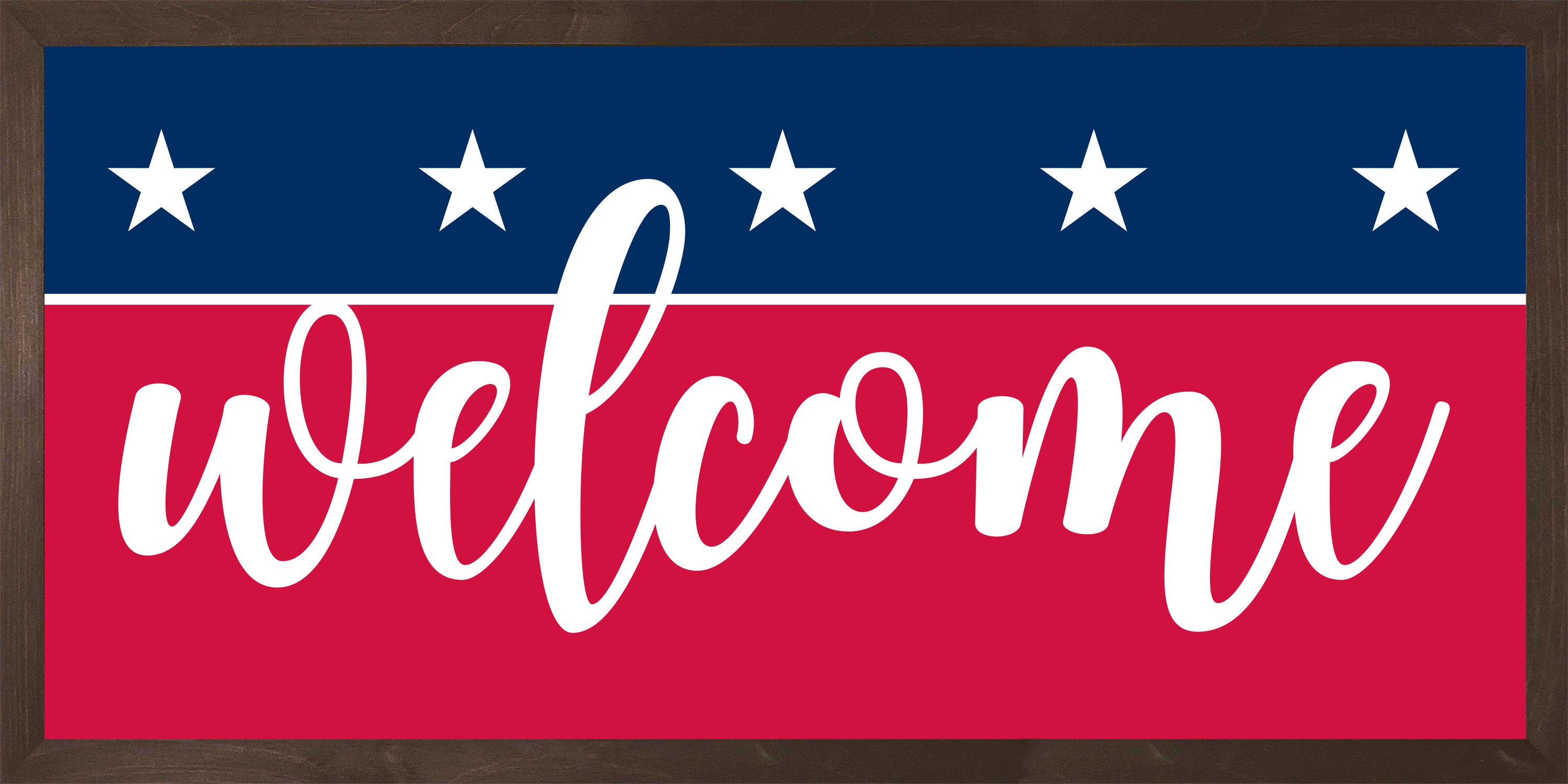 Welcome sign patriotic-wall art-welcome sign for home-patriotic porch
