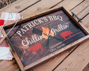 Personalized grilling tray-grilling gift-custom bbq trays-personalized bbq tray-bbq gifts-personalized bbq gifts for men-grilling plate