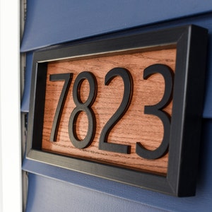 Plaque indiquant les numéros de maison Plaque d'adresse pour maison Plaque d'adresse horizontale Plaque de numéros de maison Plaque de numéros d'adresse Plaque de numéros d'adresse de maison image 3