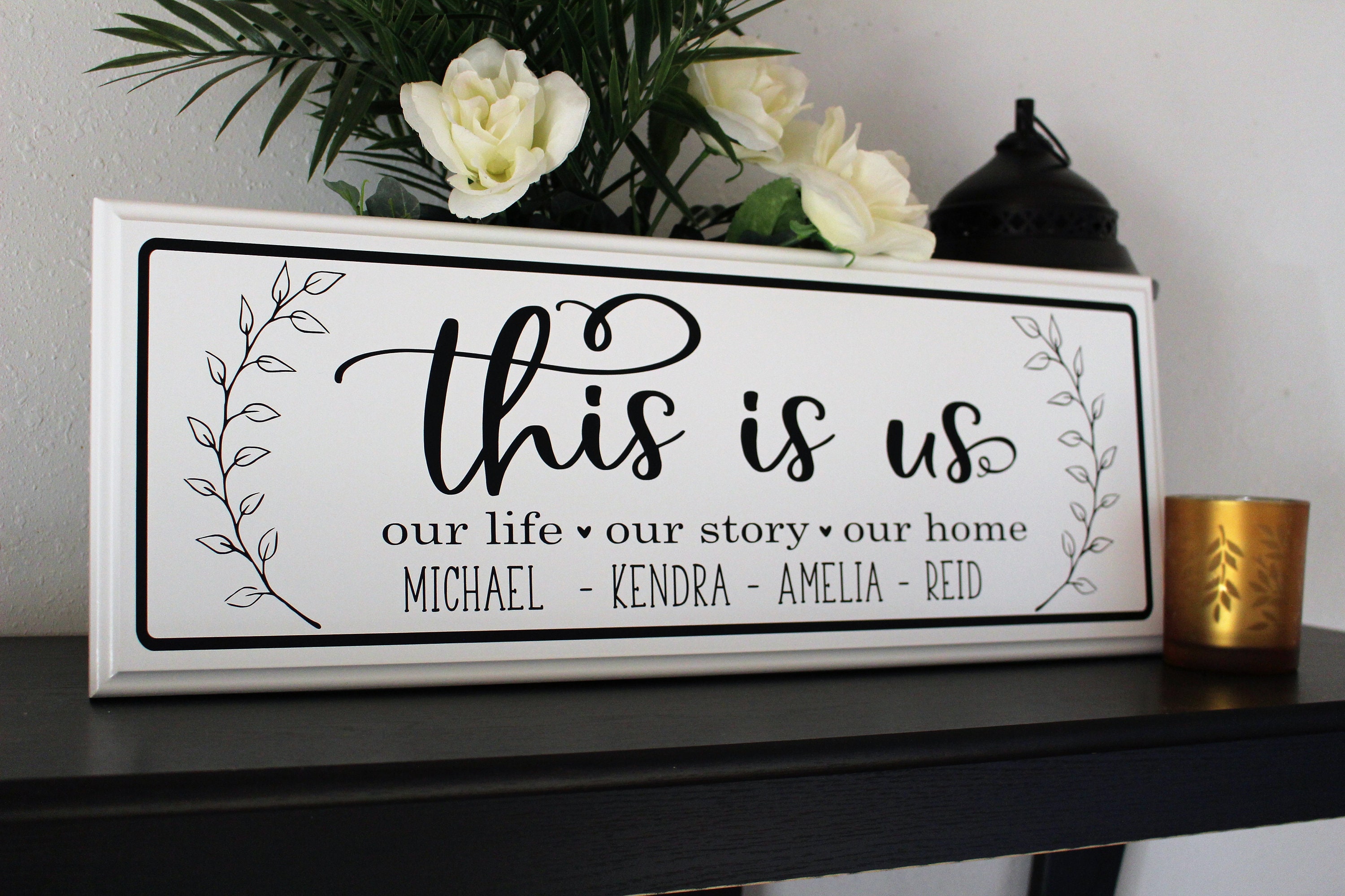 This is us wood signOur life our story our homewood family sign