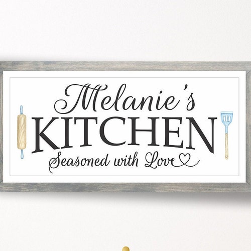 Personalized Kitchen Signsgiftsdecoritemskitchen Etsy