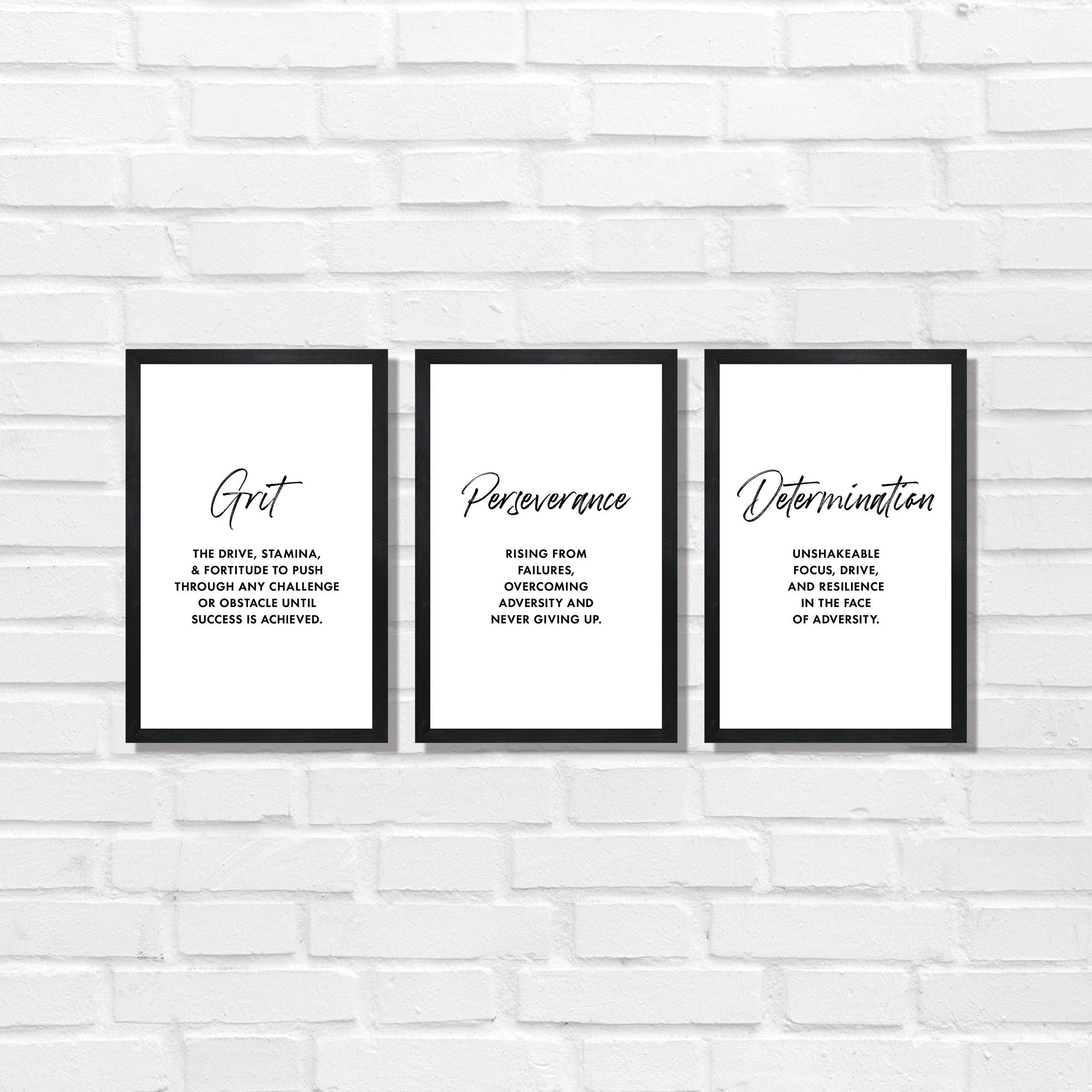 Motivational wall artframed office decorinspirational signsframed