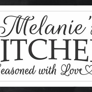 Personalized kitchen signs-gifts-decor-items-kitchen decor-art-gift for mom birthday-name sign-gift for cook-chef-custom kitchen sign Bild 3