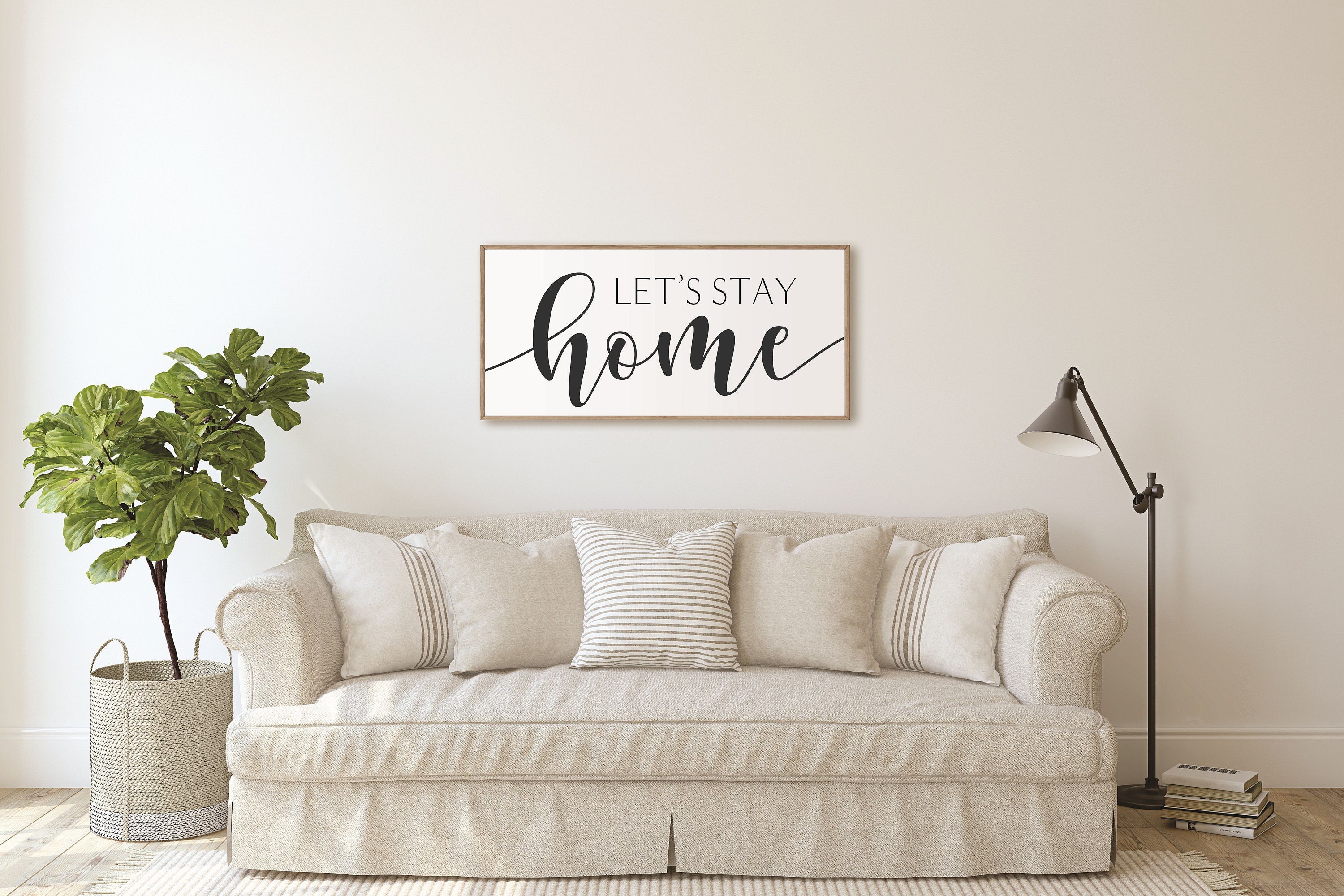 let-s-stay-home-sign-large-living-room-sign-for-family-etsy
