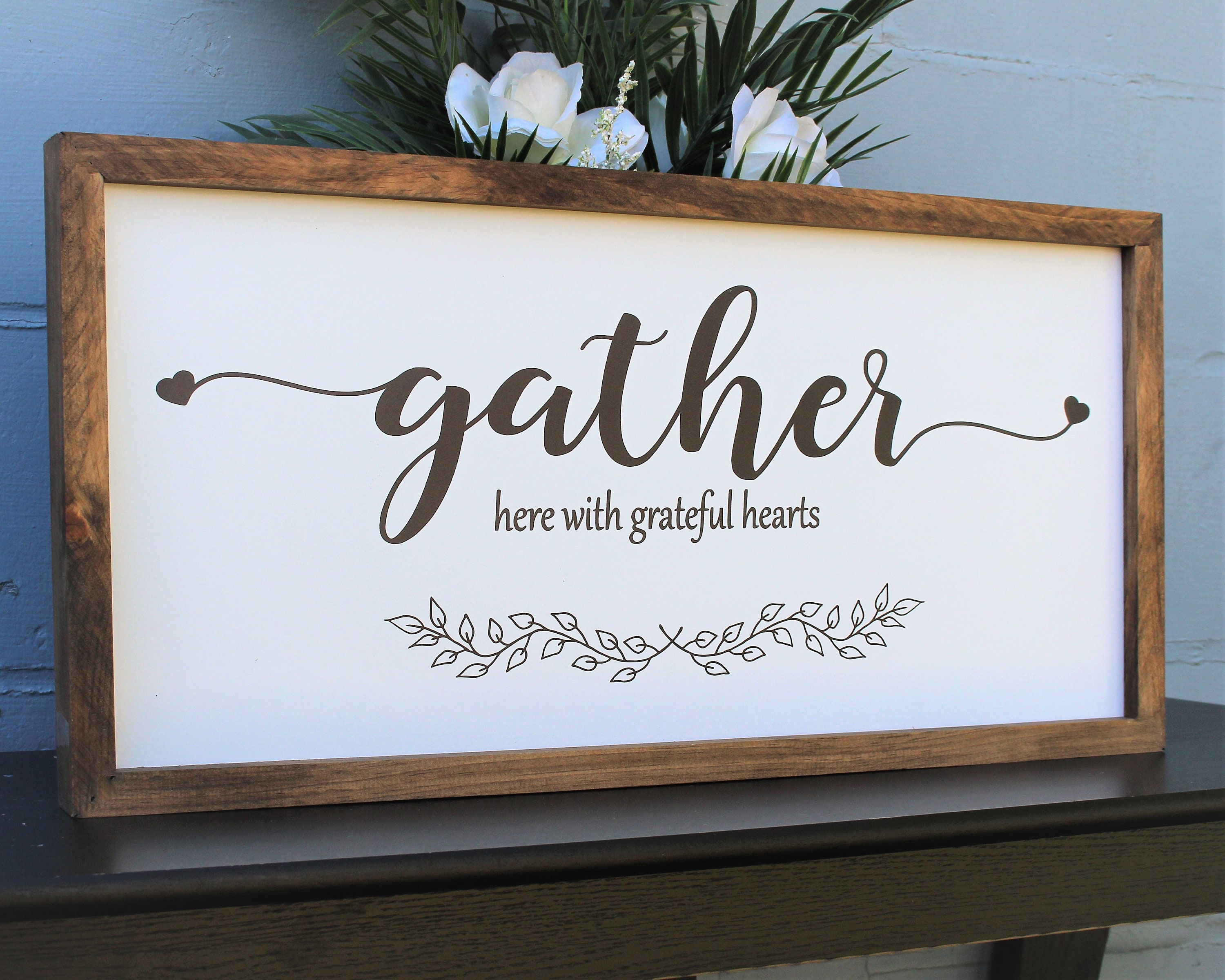 Gather wood signgather signfor homegather wall signs