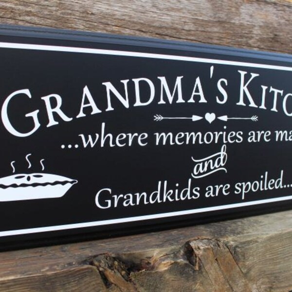 Grandma gifts-grandma's kitchen-gifts for mimi-mom-nana grandmother-gift from grandkids-gift for mom from daughter-where memories are made