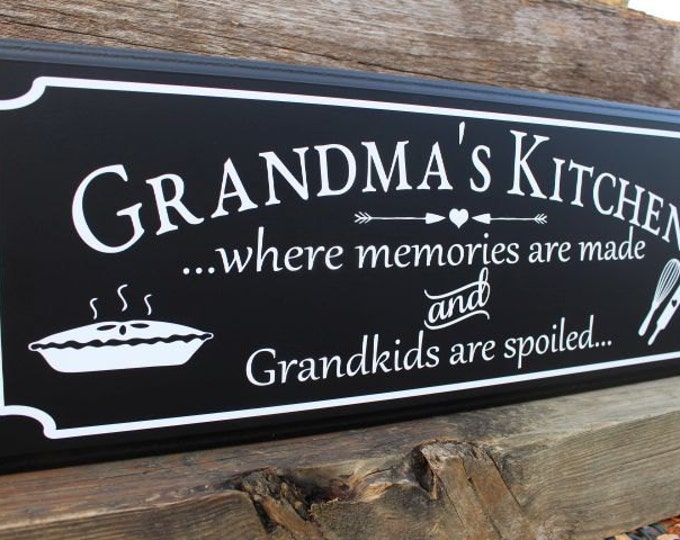 Grandma gifts-grandma's kitchen-gifts for mimi-mom-nana grandmother-gift from grandkids-gift for mom from daughter-where memories are made