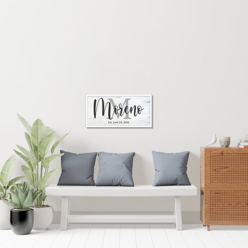 Family name sign-wall decor-last name-for the home-personalized living room-family sign large-Family gift-parents gift-home-gift for wife image 4