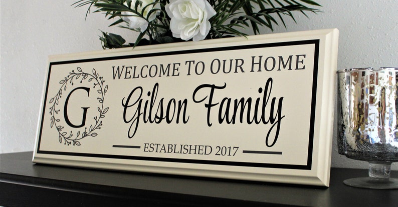 Personalized welcome sign-family name welcome sign-welcome to | Etsy