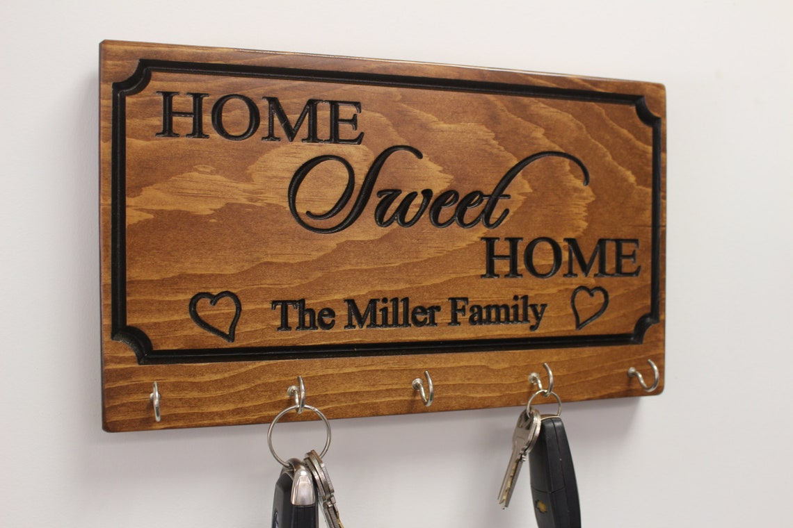 Personalized Key Holder for Wallkey Rackfor Wallkey Etsy