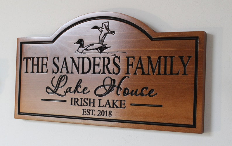 Personalized Lake House Signgiftsdecorwood Lake House Etsy