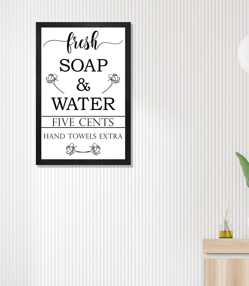 Farmhouse Bathroom Wall Decorsignsfarmhouse Bathroom Etsy