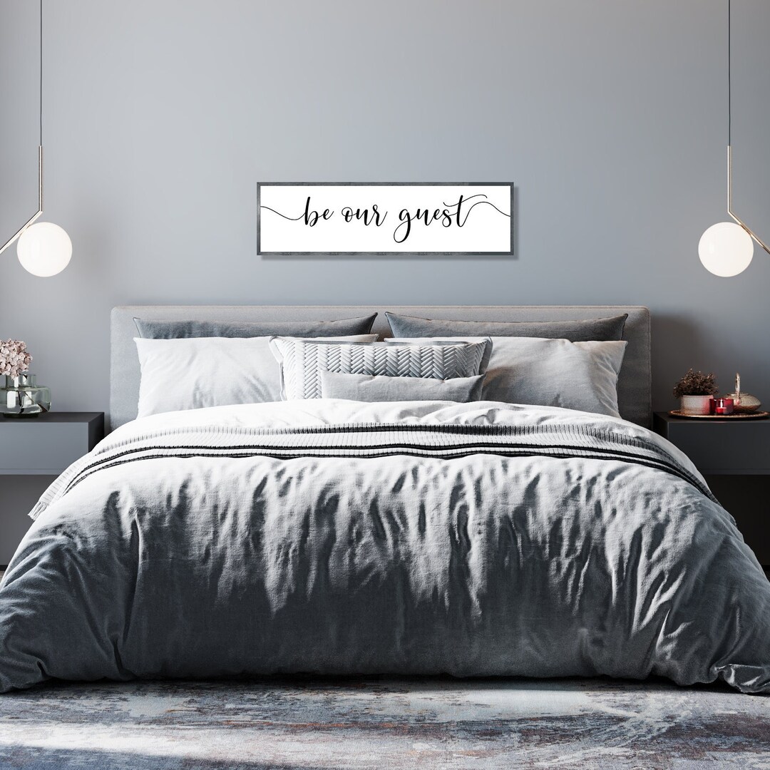 Be Our Guest Signfor Guest Room Wall Room Over the Bed