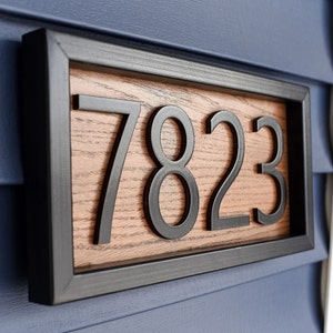 House numbers sign-address sign for house-horizontal address sign-house numbers plaque-address number sign-house address numbers sign image 1