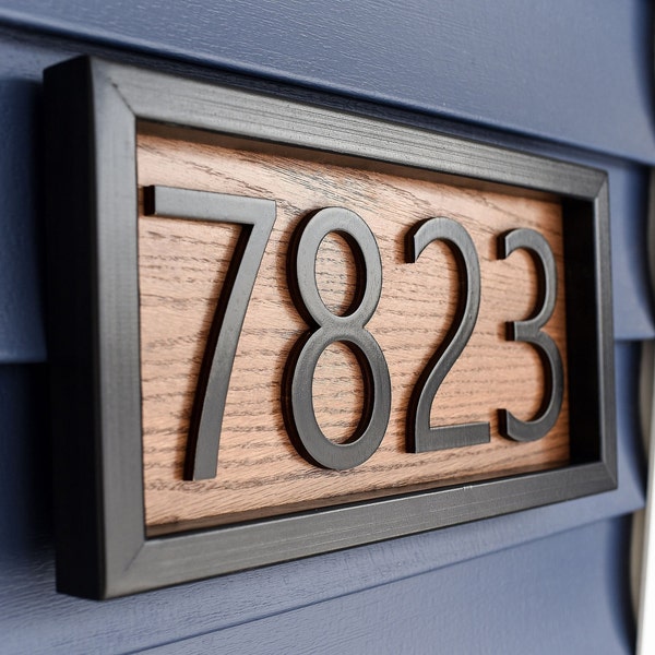 House Numbers Plaque Etsy