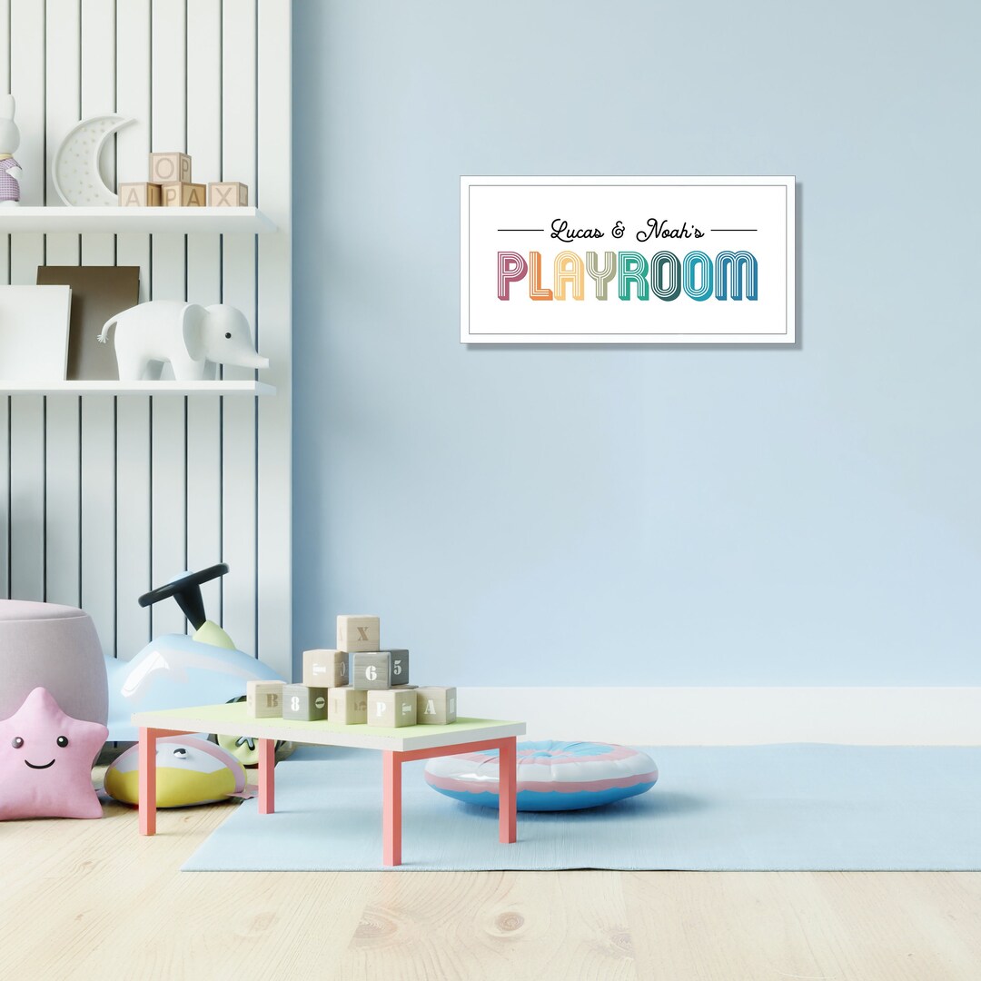 Personalized Playroom Sign-wall Art for Kids Room-playroom Sign ...